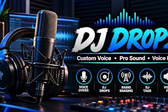 create professional dj drops and tags with custom voice effects