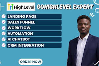 gohighlevel landing page go high level sales funnel go high level website