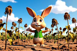 create ai kids animation, 3d cartoon and ai music video