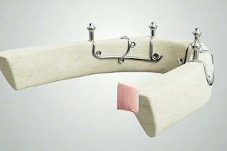 create a realistic 3d dental implant product animation