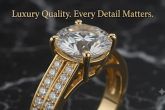 create jewelry design photorealistic jewelry rendering and jewelry animation