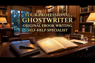 ghostwrite a professional self help ebook or nonfiction book