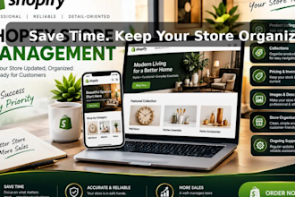 do a professional shopify store management
