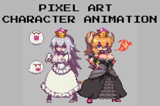 pixel art character animation, sprite sheet animation, platformer, 2d game art