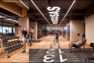create a short realistic interior walkthrough animation