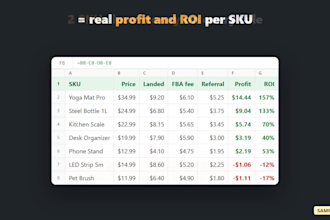 build an amazon fba profit calculator in google sheets or excel