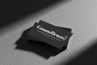 design a professional double sided business card ready for print