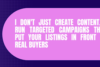 be your realtor marketing specialist for social media