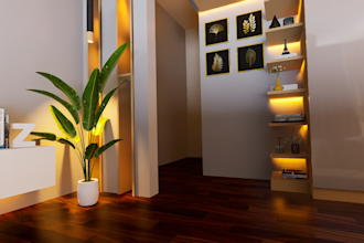 do 3d model and interior design
