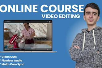 edit your online course, masterclass, or elearning videos