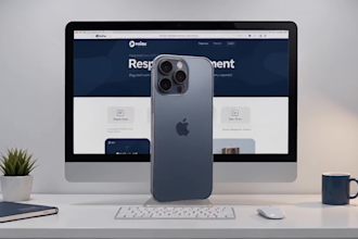 create a responsive landing page using HTML CSS bootstrap