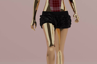 convert your 2d sketches or tech packs into 3d fashion garments