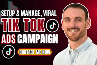 create tiktok viral video ads and manage tiktok ads campaign for ecommerce sales