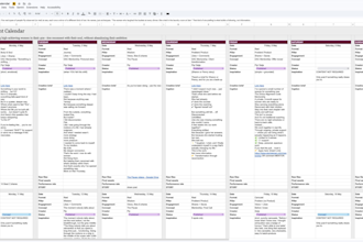 create a content calendar for your brand with captions, briefs and scheduling
