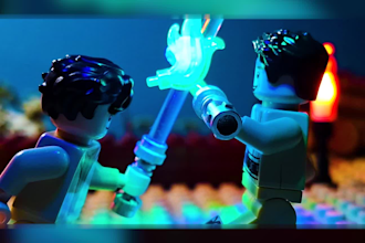 create lego stop motion animations at 24 fps