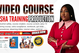 elearning osha training video course creation, workplace safety explainer video