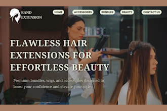 make seo hair extension website hair extension beauty shopify store hair website