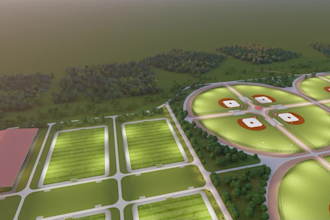 design sports facility, race camping, speedway rv park