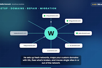 set up, fix or migrate your wordpress multisite network