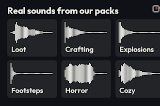 design a custom game sound effects pack for your indie game