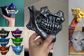 3d print and paint ship 3d mask 3d helmet sculpt 3d mask cosplay mask, armor