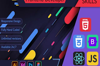 be your front end developer and designer