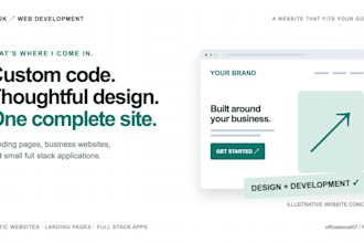 build static websites, landing pages and full stack apps