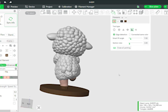 design and paint your 3d model, convert stl to 3mf for multicolor printing