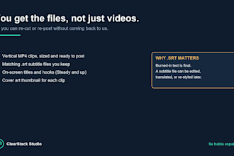 transform your podcast or video into captioned short clips