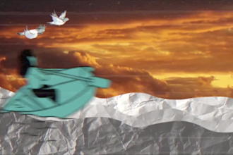 make psychedelic art collage music video