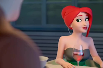 create 3d cartoon character animation in pixar disney style