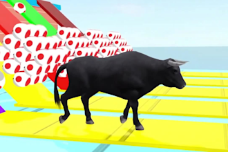 create 3d animals animation for kids learning