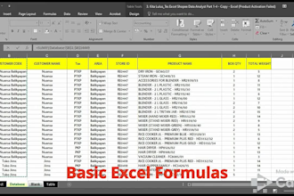 create excel spreadsheets, formulas, and reports