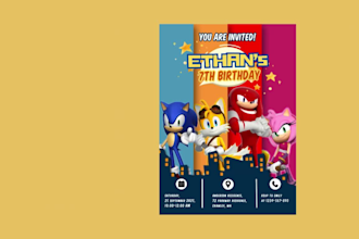 help you design a custom birthday party invitation