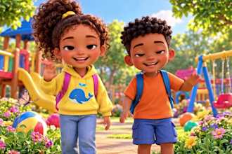 3d pixar style ai animation nursery rhymes kids learning videos 3d pixar style