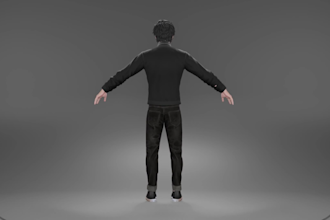 create anime style 3d character