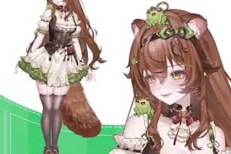 custom anime vtuber model commission live2d cubism rigging vtube studio avatar