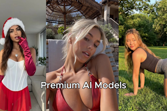 create full ai fanvue model  photo video content package