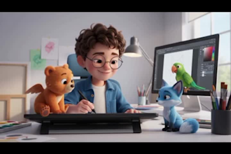 create ai kids animation , cartoon stories and nursery rhyme videos