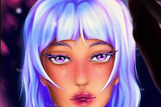 draw semi realistic fantasy portrait or discord avatar
