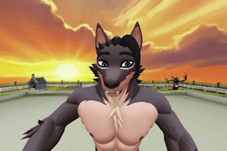 create a furry vrchat avatar, warudo avatar, fursona, protogen or anime model