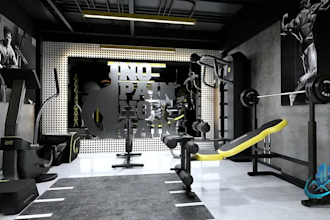 do 3d cgi fitness gym, wellness studios, 3d sport facilities