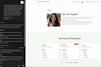 design a modern ai website