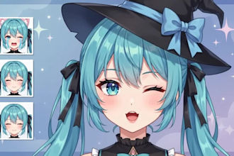 create vtuber model and professional live2d vtuber, vtuber avatar, anime vtuber