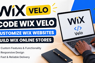 code wix velo, customize wix website and build online stores