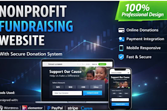 build a nonprofit fundraising website with donation system