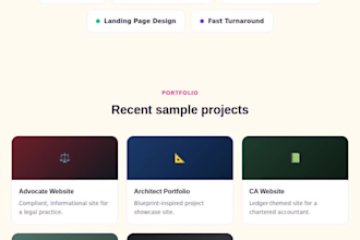 need a professional website, swift and professional