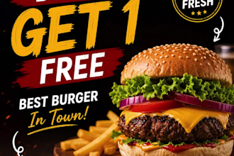 design aesthetic social media posts, branding, menu for your cafe or restaurant