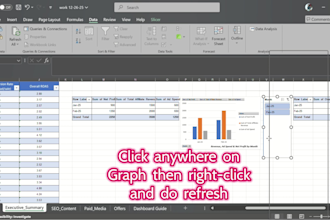 create a microsoft excel dashboard, KPI report and charts