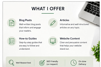 write simple and engaging blog posts and articles